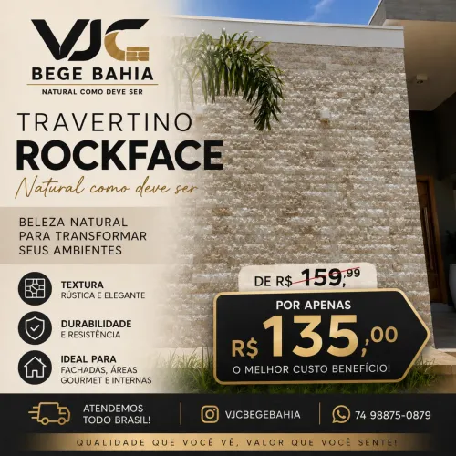 Travertino rockface 10x30