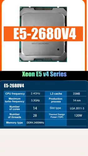 Processador Xeon E5 2680 V4 3.3Ghz 14 Cores | 28 Threads