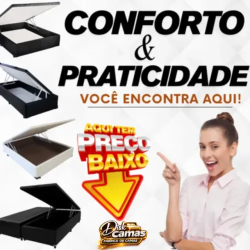 Disk Camas - Fábrica de Camas: camas box baú, perfeitas pra quem quer organização.