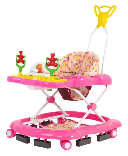 Andador infantil megaluxo rosa