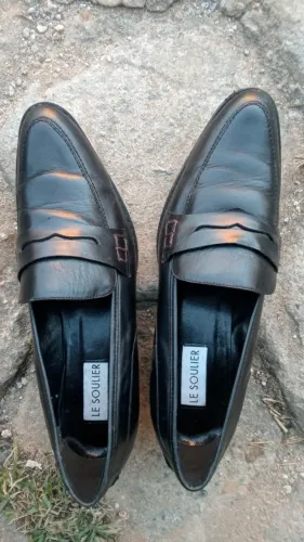 Sapato Feminino LE SOulier de couro n 38 cor Preto