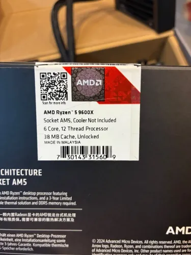 AMD 9600x 5.4GHz + MSI B650M WiFi, DDR5 + water cooler 120mm