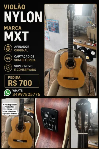 Violão Nylon Elétrico novo