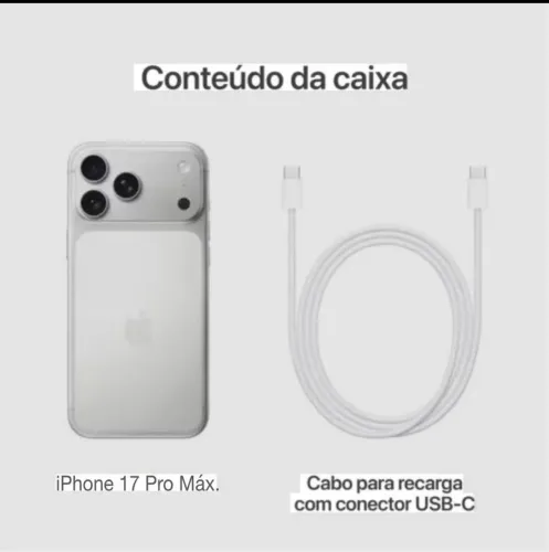 Apple iPhone 17 pro Max 256GB prateado.(lacrado )