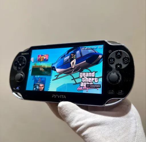 Ps Vita Fat Tela Oled Desbloqueado 128 GB - Envio Olx Pay