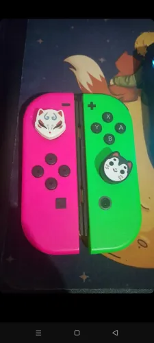 Par Joycon verde e rosa - Nintendo switch
