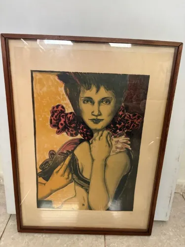 GRAVURA 57 × 77 cm com moldura