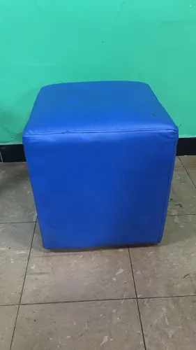 Puff Cubo em Courino - 2 Unidades Disponíveis