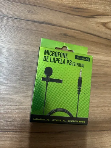 Microfone de lapela P3 stéreo. xc ml 02