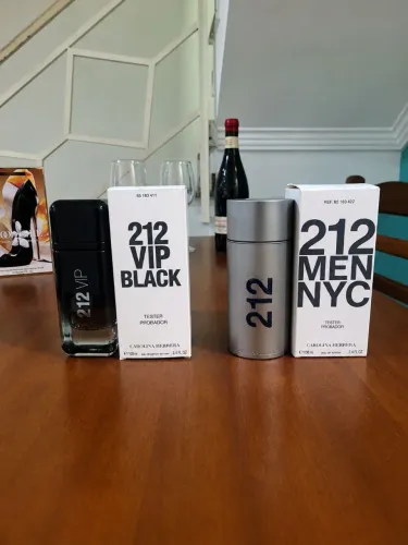 212 Men e 212 Vip Black ambos testers sem uso nunca borrifados! ( cada um é 360)