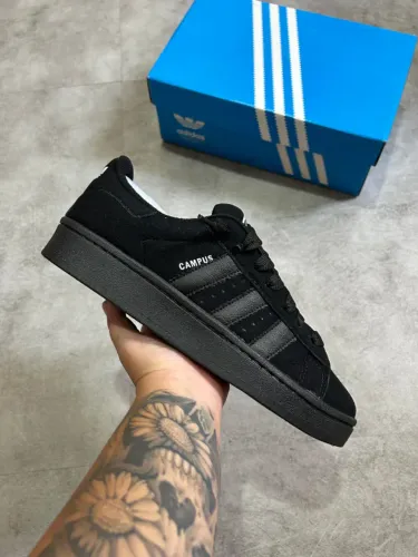 Tênis Adidas Campus Full Black Unissex Premium - Disponível 34 AO 39