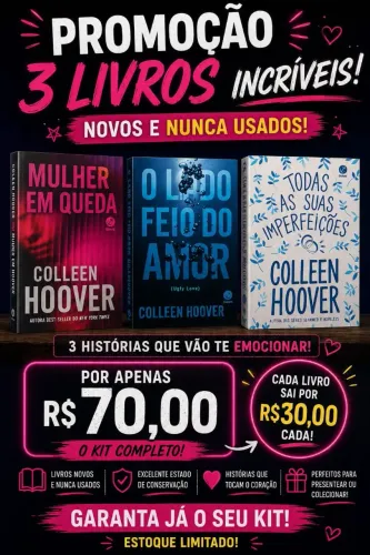 ? PROMOÇÃO ESPECIAL ? COLLEEN HOOVER! ?