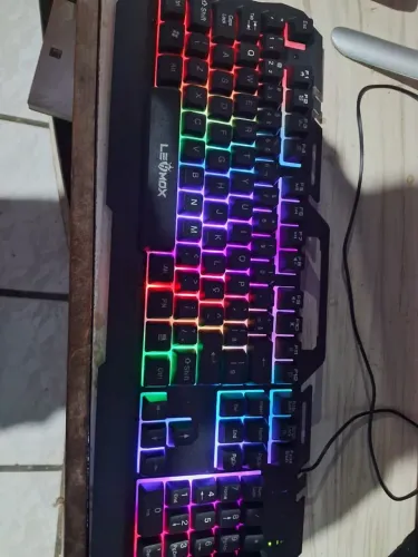 Teclado da LE MOX LGB, E um mouse LGB NOVO, LACRADO!