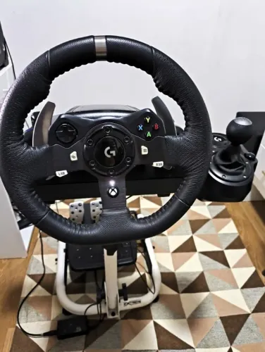VOLANTE LOGITECH G920 + CÂMBIO + SUPORTE SPRO EXTREME