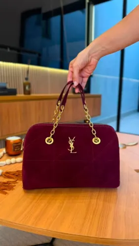 Bolsa baú camurça Ysl