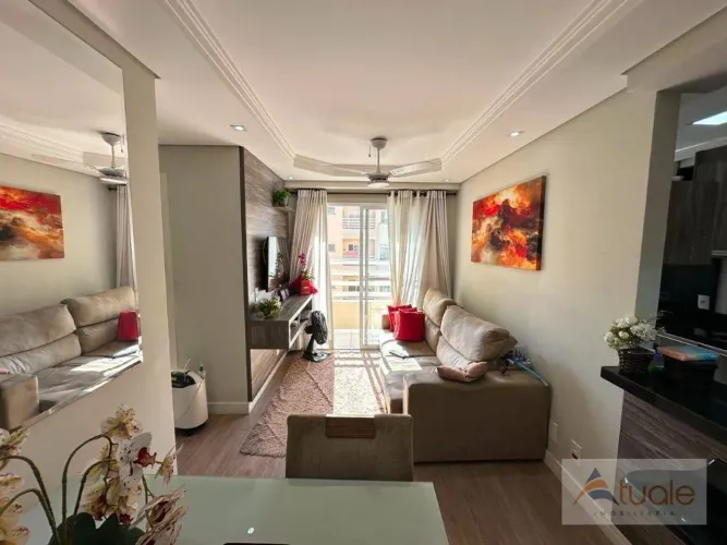 Apartamento com 2 dormitórios à venda, 53 m² por R$ 265.000,00 - Jardim Rosolém - Hortolân
