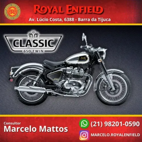 CLASSIC 650 2027 0KM Black Chrome (Banco do garupa removível) - Marcelo