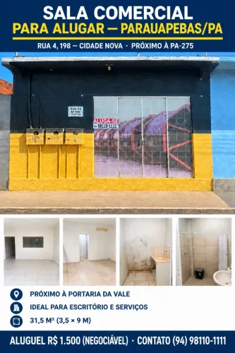 Sala comercial para alugar - Parauapebas/PA
