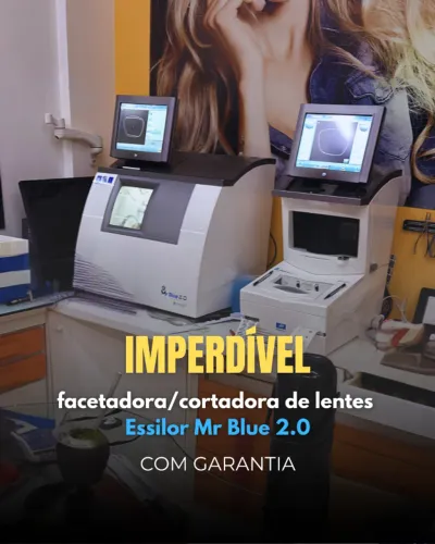 Facetadora / Cortadora Essilor Mr Blue 2.0 com Garantia até 2027