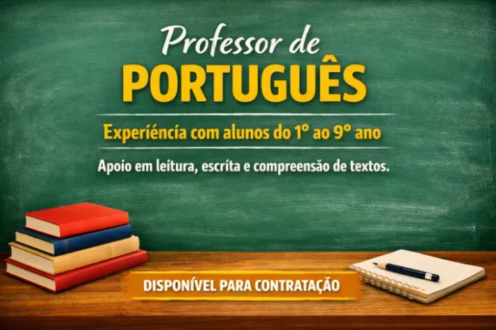 Professor de Português - apoio do 1º ao 9º ano