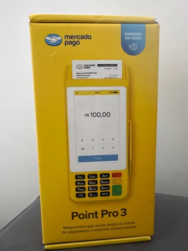 Maquininha de cartão mercado pago point pro 3