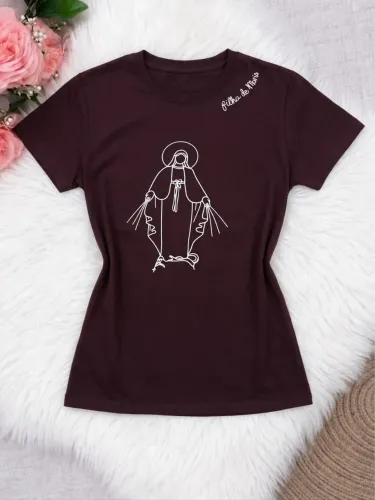 T-shirt filha de Maria algodão 