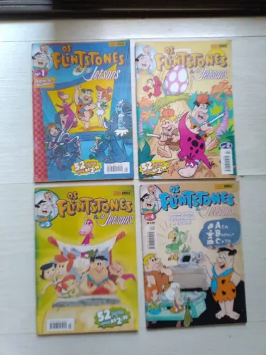 Gibi Os Flintstones & Os Jetsons 4 Vol Panini 2004 Hq RARIDADE PARTICULAR