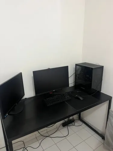 Mesa Escrivaninha para escritório 135cmx60cm - Preta
