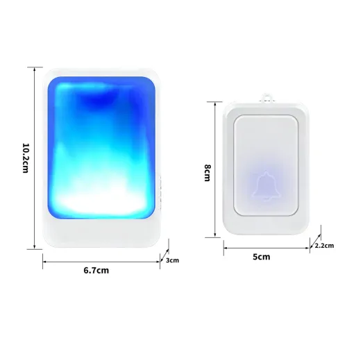 Campainha sem fio rgb para idiosos