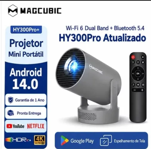 Projetor MAGCUBIC HY300 Pro+ Android WIFI 6