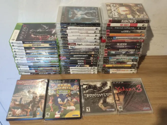Lote jogos PlayStation 3, PlayStation 2, Xbox 360//envio