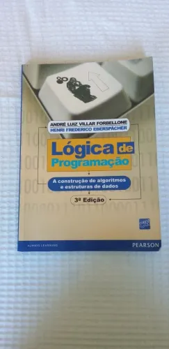Livro Lógica de Programação - Usado em excelente estado