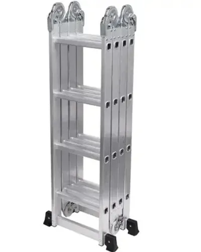 escada profissinal articulada aluminio 4x4 16 degraus 4,7m bom-2805