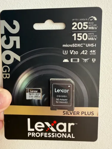 Cartão SD Lexar 256GB Silver Plus Original (importado)