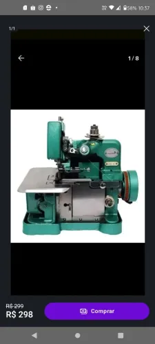 Máquina costura chineizinha overclock 