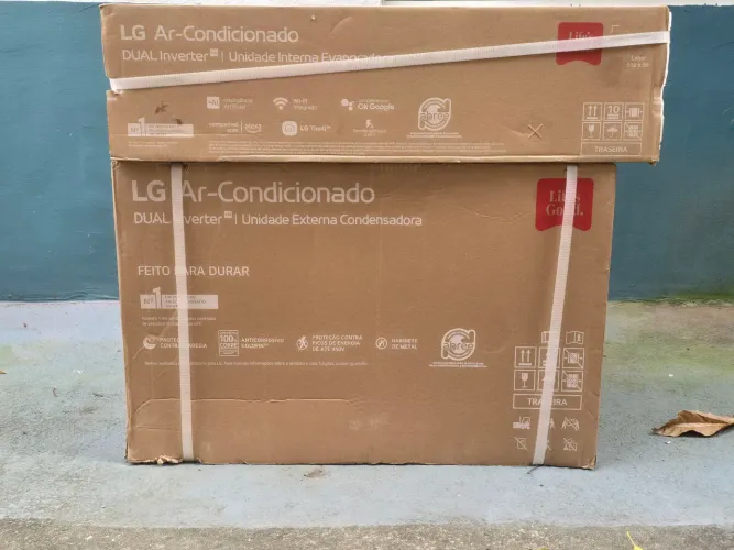 Ar Condicionado Split Hi Wall - Inverter - LG - Dual Voice + AI - 12.000 BTUs - 127V