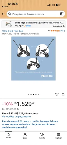Carrinho patroler Maxi Cosi 