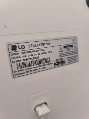 Smart TV LG 32" Branca Full HD (Modelo 32LK610BPSA) - Perfeito Estado