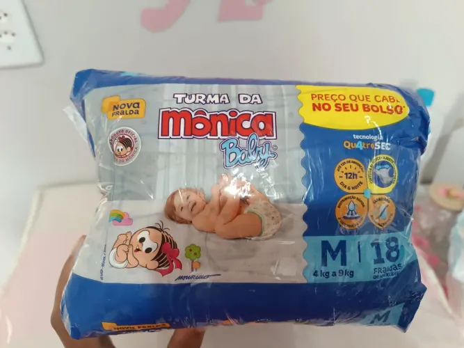 Fralda turma da mônica baby