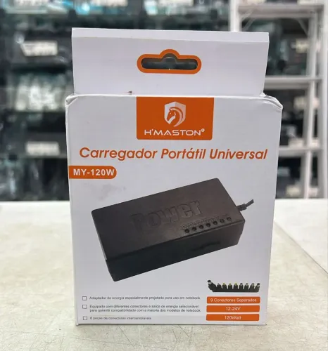 Carregador Fonte Universal Para Notebook Laptop 12v 24v 120w Monitor Tv