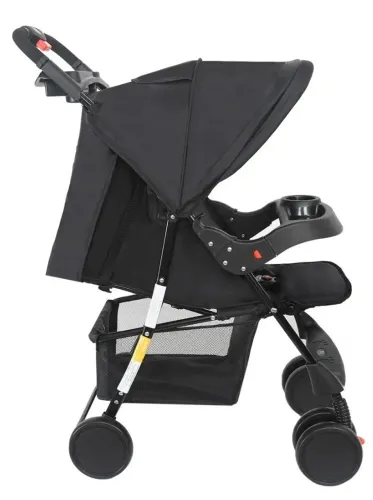 Carrinho de bebê preto em perfeito estado