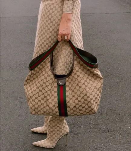 Bolsa Tote Gucci Giglio GG