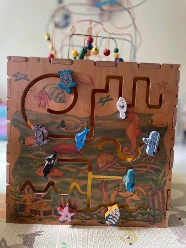 Cubo Montessori Madeira de Atividades Grande