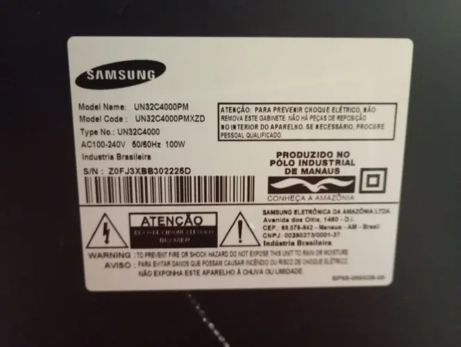 Tv Samsung com defeito