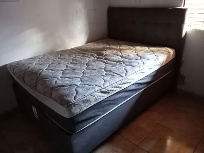 Cama box + cabeceira Queen size