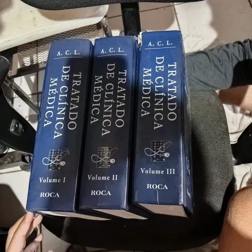Livros Tratado De Clínica Médica - Coleção Completa 3 Vol - Roca