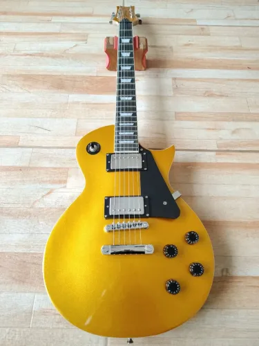 Guitarra Waldman Les Paul Gold Sparkle novíssima!