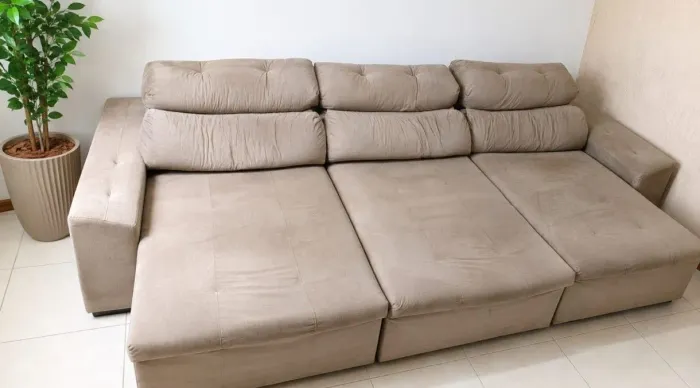 Sofá Retrátil e Reclinável da Anjos Colchões, feito sob medida