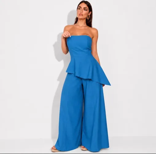 Conjunto pantalona azul mar