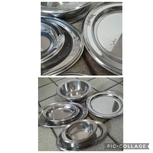 Conjunto de Travessas com 6 peças em em inox da tramontina